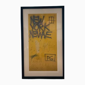 Jean-Michel Basquiat, Senza titolo (New York), Stampato, Con cornice