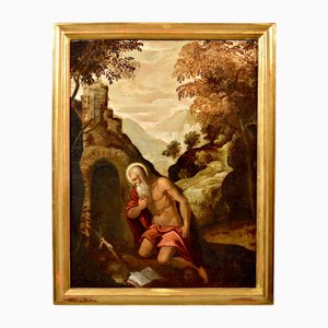 Circle of Jacopo Negretti / Palma Il Giovane, Saint Jerome Palma, 1620, Oil on Canvas, Framed