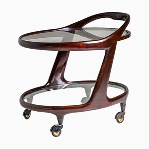 Carrello bar attribuito a Cesare Lacca, Italia, anni '50