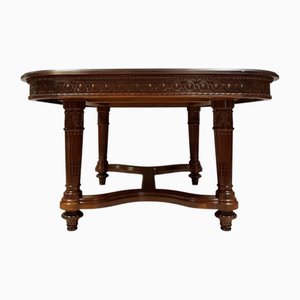 Louis XVI Style Extendable Table in Mahogany, 1850s