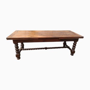 Antique Walnut Extendable Table, 1890s