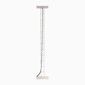 Lampadaire Blanc de Arelux, Italie, 1980s