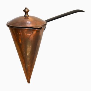 Antique 19th Century Victorian English Copper Fireside Cone, 1880s