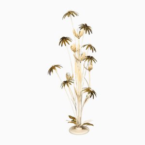 Geblümte Hollywood Regency Stehlampe von Hans Kögl, 1970er