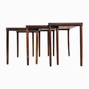 Tables Gigognes attribuées à EW Bach, Danemark, 1960s, Set de 3