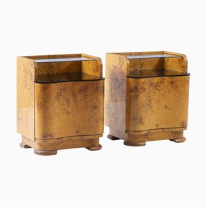 Bedside Tables from UP Závody, Czechoslovakia, 1950s, Set of 2
