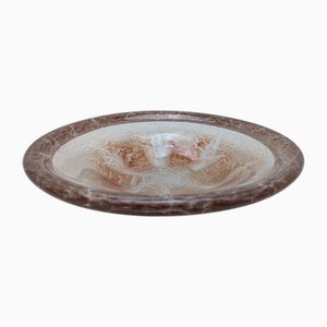 Large Art Deco Glass Bowl by Karl Wiedmann for WMF, 1930s