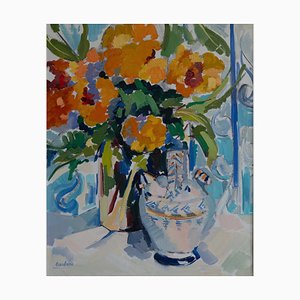 Still Life with Orange Blossoms, 1960s, Oil on Canvas