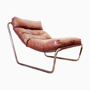 Tubular Steel Lounge Chair from Gillis Lundgren, 1970s