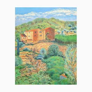 Isabelle Pardoe, Vista al mar, década de 2000, óleo y acrílico sobre lienzo