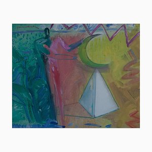 Gerard Sala, Estimo Llunes: Pyramids, 1977, Oil on Canvas