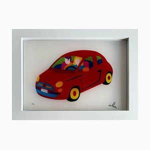 Marco Lodola, My City Car, Screen Print