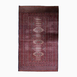 Tappeto Bukhara vintage fatto a mano, Uzbeco, anni '50