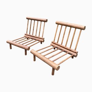 Butacas La Cachette de Charlotte Perriand para Les Arcs, 1969. Juego de 2