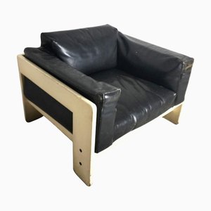 Bastiano Leather Chair by Tobia Scarpa for Gavina, 1960s
