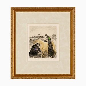 Marc Chagall, Elijah and the Widow of Sarepta, 1958, Lithograph