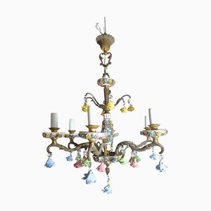 Vintage Chandelier in Bronze, 1930s