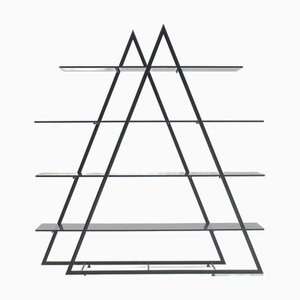 Mid-Century Modern Bauhaus Triangular Shelving Unit, 1970s