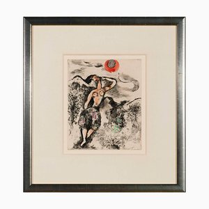 Marc Chagall, La Souris Metamorphosée en Fille (Die in ein Mädchen verwandelte Maus), 1954, Radierung