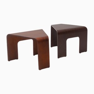 Scandinavian Wooden Coffee Tables, 1990s, Set of 2