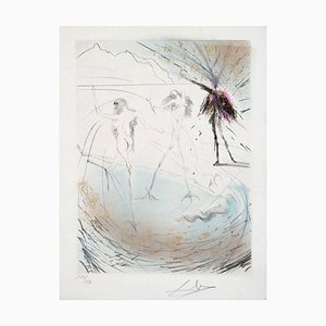 Salvador Dali, Femmes poules (Hen Women), Nude, 1969, Drypoint Etching with Roulette