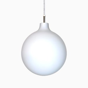 Lampe à Suspension Modèle Satellite en Verre Opalin par Vilhelm Wohlert pour Louis Poulsen, 1960s