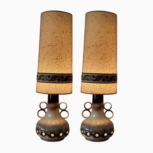 Lampada da terra in ceramica, Germania Ovest, 1960