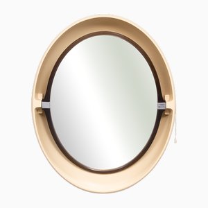 Space Ace Oval Shaped Back Lid Mirror from Allibert, 1970s