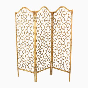 Vintage Rattan Room Divider, 1970s