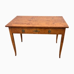 Scrivania Biedermeier antica in betulla, 1830