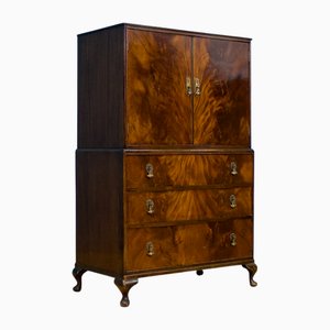 Vintage Art Deco Style Mahogany Drinks Cabinet from Beithcraft, 1950s