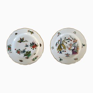 Kakiemon Teller mit japanischen Motiven von Meissen Porcelain, 1890er, 2er Set