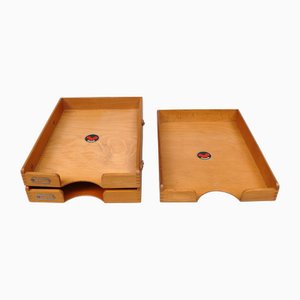 DIN A4 Storage Organizers from OMO, 1930s, Set of 2