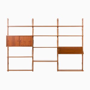 Mid-Century Scandinavian PS System Wall Unit in Teak, Denmark, 1960s