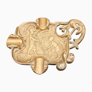 Art Nouveau Ashtray in Bronze, 1890s
