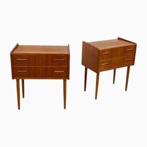 Danish Teak Bedside Tables by Edmund Jørgensen, 1960s, Set of 2