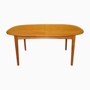 Oval Extendable Butterfly Dining Table in Teak attributed to Svend Åge Eriksen, 1960s