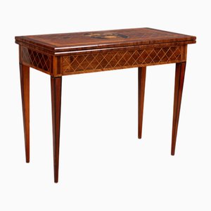 Inlaid Game Table in Rosewood