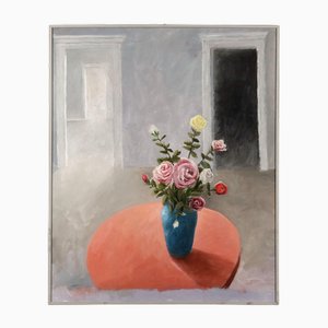 Maurizio Ligas, Vase, Oil on Canvas
