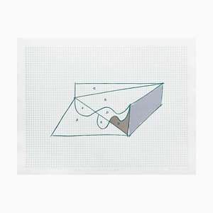 Costantino Persiani, Sketch for an Impossible Project, Lithograph, 1971