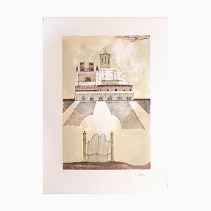 Lithographie Ossi Czinner, Cathedral of Tarragona, 1970s