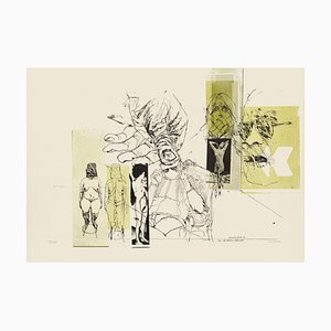 Sergio Barletta, Nude and Hand, Lithograph, 1970s