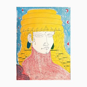 Tono Zancanaro, Poppea, Litografia, 1981