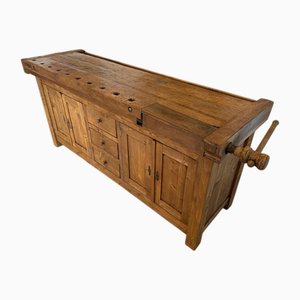 Rustic Workbench in Wood, 1900s