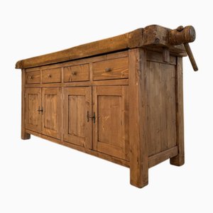 Rustic Workbench in Wood, 1900s