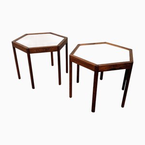 Hexagon Side Tables by Hans Cristian Andersen, 1960s, Set of 2