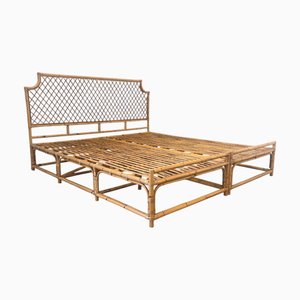 Lit Double Vintage en Bambou, 1970s