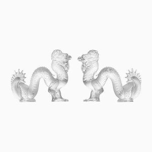 Crystal Glass Dragon Sculpture from Baccarat, France, 1970s