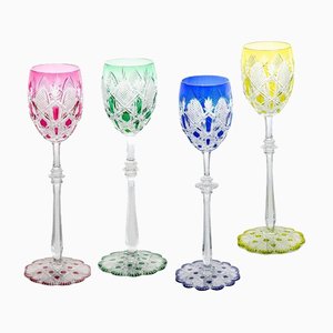 Crystal Tsar Glasses from Baccarat, France, 1906, Set of 4