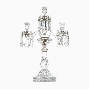 Clear Crystal 3-Candle Candelabra from Baccarat, France, 2000s